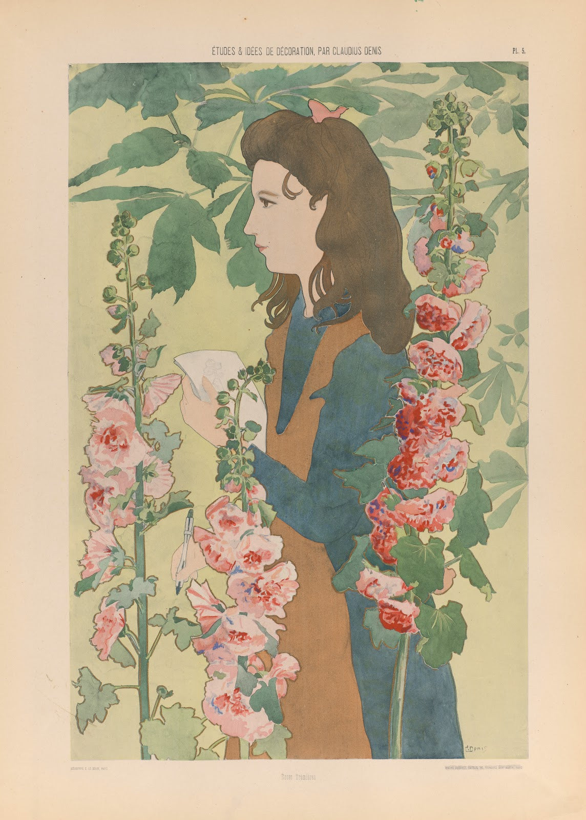 Roses Trémières 1920
