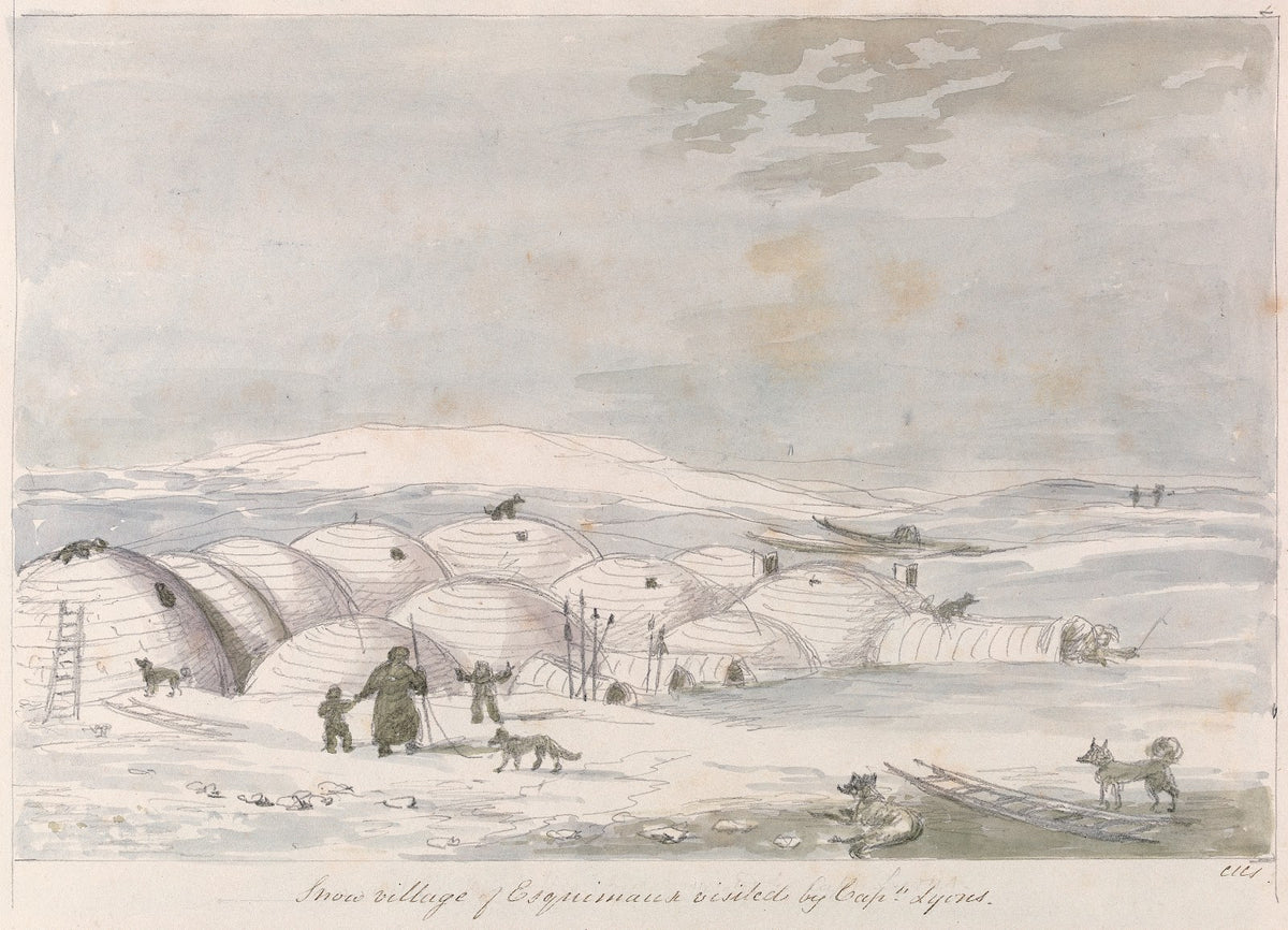Snow Village of Inuit visited by Captain Lyons