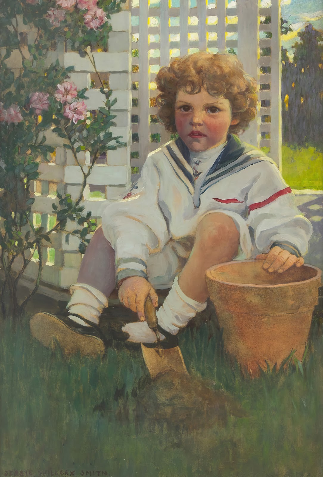 The Little Gardener Portrait of Edward Morris Davis III
