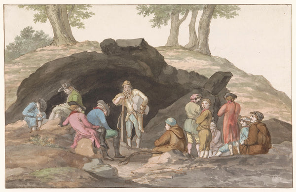 Oponthoud bij de Grotte delle Capre aan de grens bij Nemorosa en Fredda 1778