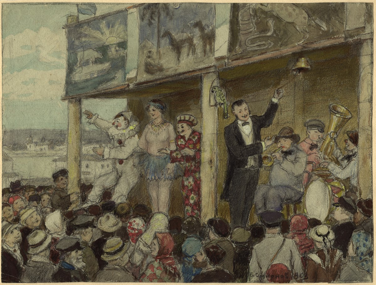 Theater of Wandering Artists near the Moscow Gates 1904