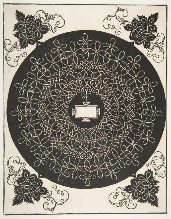 The First Knot Interlaced Roundel with an Oblong Panel in its Center 1506