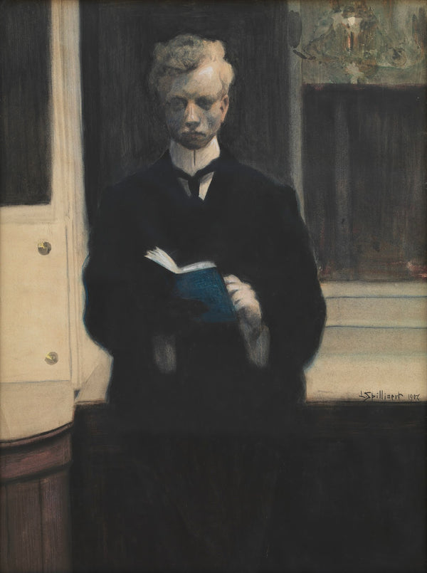 Self Portrait with Blue Sketchbook 1907