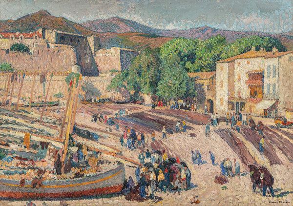 Port de Collioure  le séchage des filets