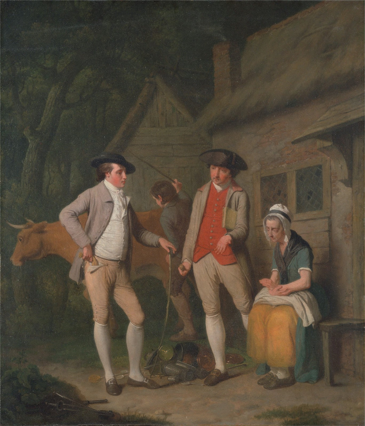 Widow Costards cow and goods distrained for taxes are redeemed by the generosity