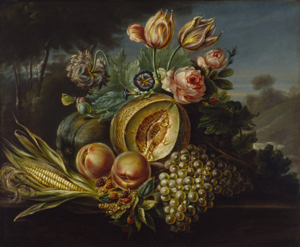 Still Life with Fruit and Flowers 1824