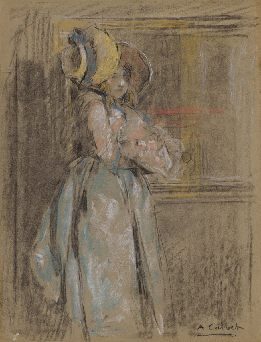 A young woman reflected in a mirrorjpg