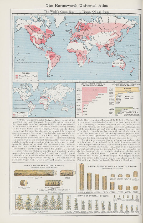 The Worlds Commodities11 Timber Oil and Palms 1908