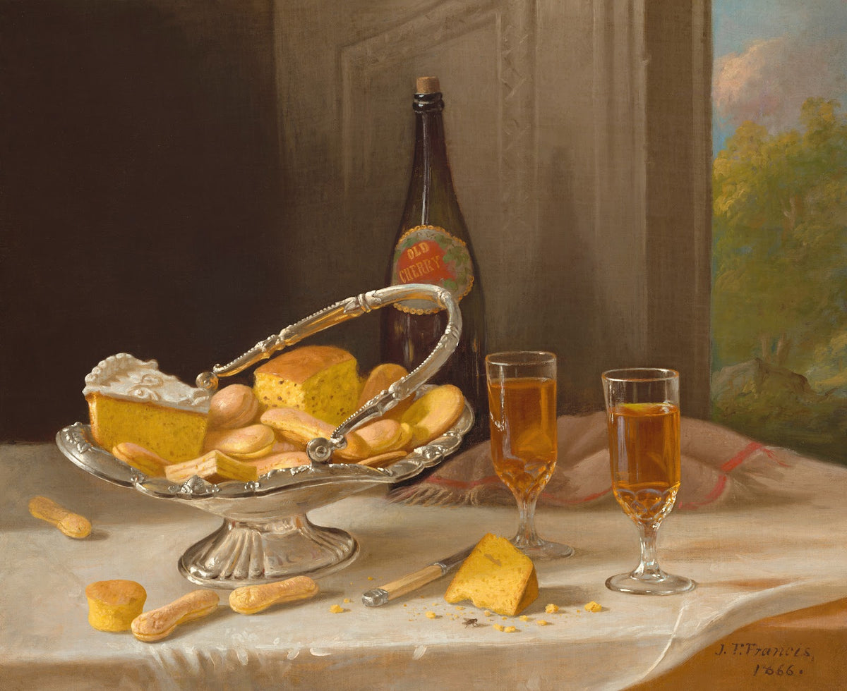 Still Life with Silver Cake Basket 1866