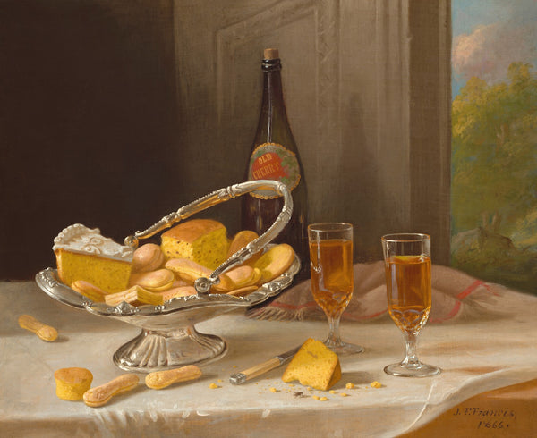 Still Life with Silver Cake Basket 1866