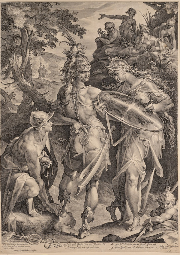 Perseus armed to free Andromeda 1604