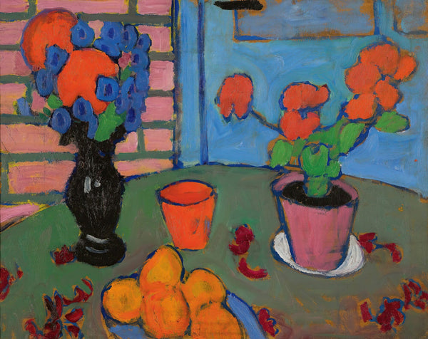 Stillleben Mit Blumen Und Orangen Still Life With Flowers And Oranges circa 1909