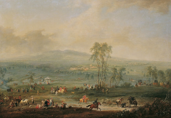 Laxenburg von der Schneiderau gegen Guntramsdorf und Mödling 1759
