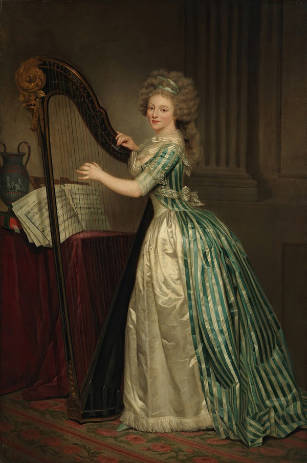 Self Portrait with a Harp 1791
