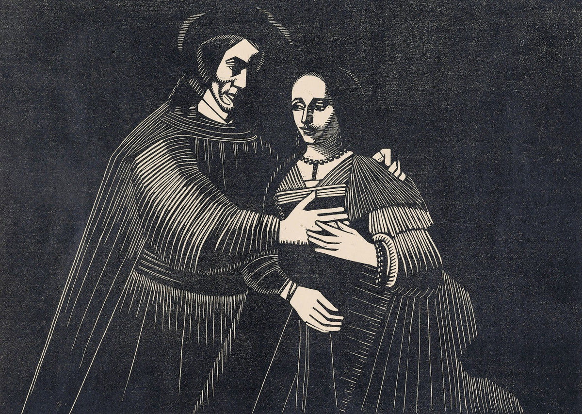 Portret van een paar als Oud Testamentische figuren genaamd Het Joodse bruidje 1