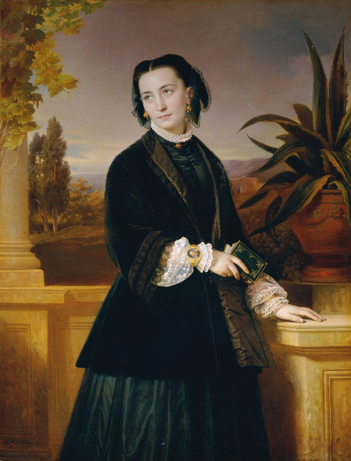 Auguste Engerth die Gattin des Künstlers 1851
