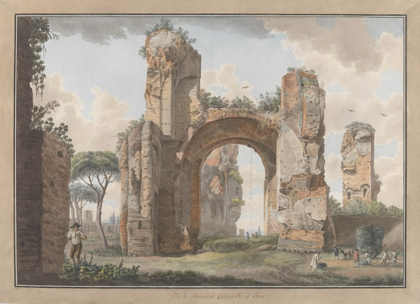Interior of the Baths at Caracalla ca 1780