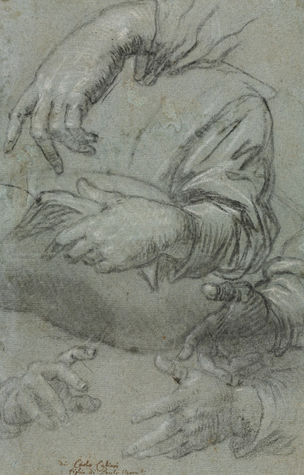 Studies of Hands recto c 1586