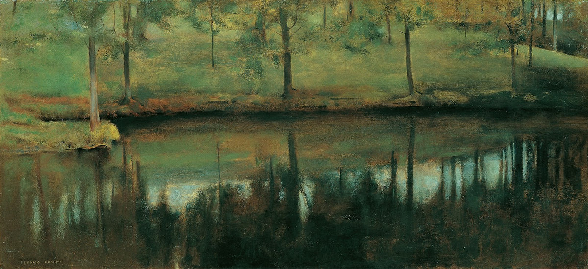 Unbewegtes Wasser Der Teich von Menil 1894