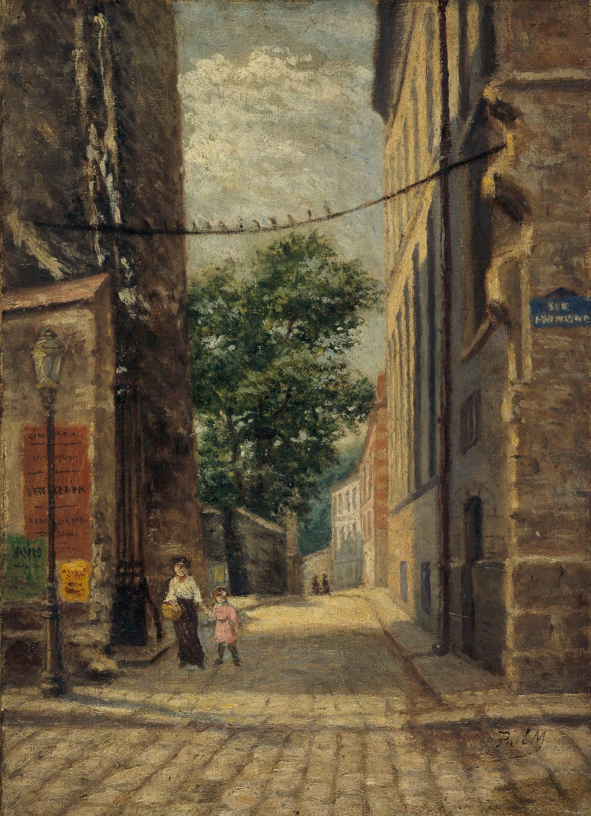 La rue Rataud au coin de la rue Lhomond 1900