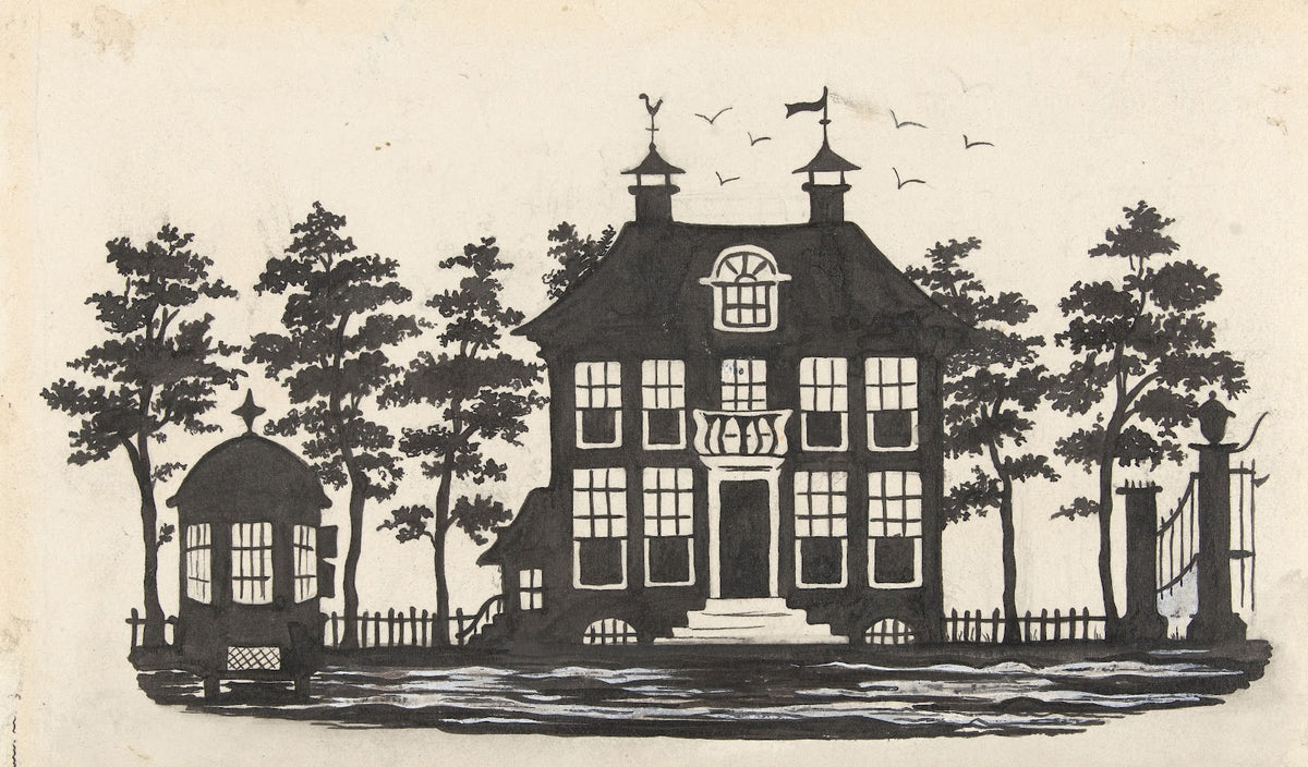 Silhouet van een huis 1884   1917