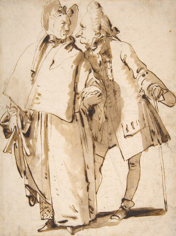 Caricature An Elderly Couple 16961770