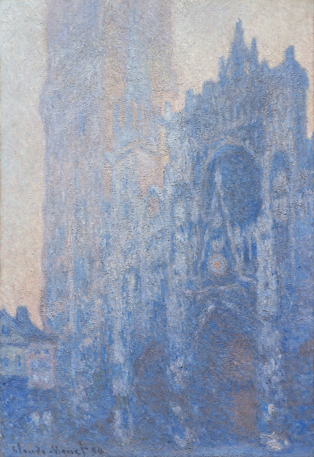 Rouen Cathedral Façade and Tour dAlbane Morning Effect 1894
