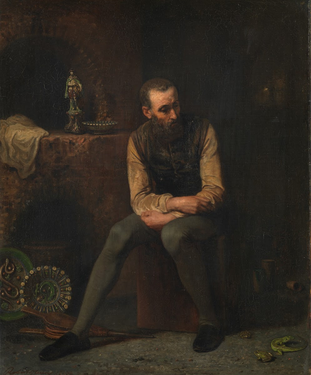 Bernard de Palissy in his workshop 1843