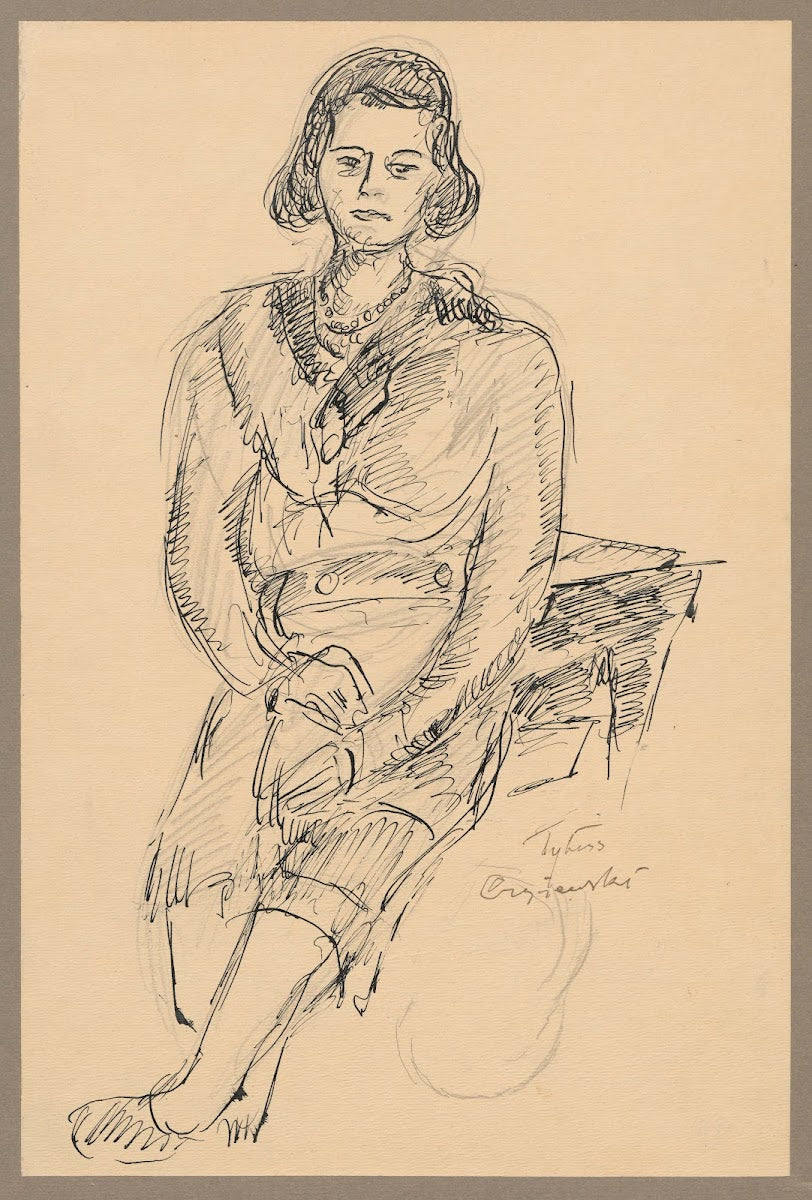 Sitting woman 1930