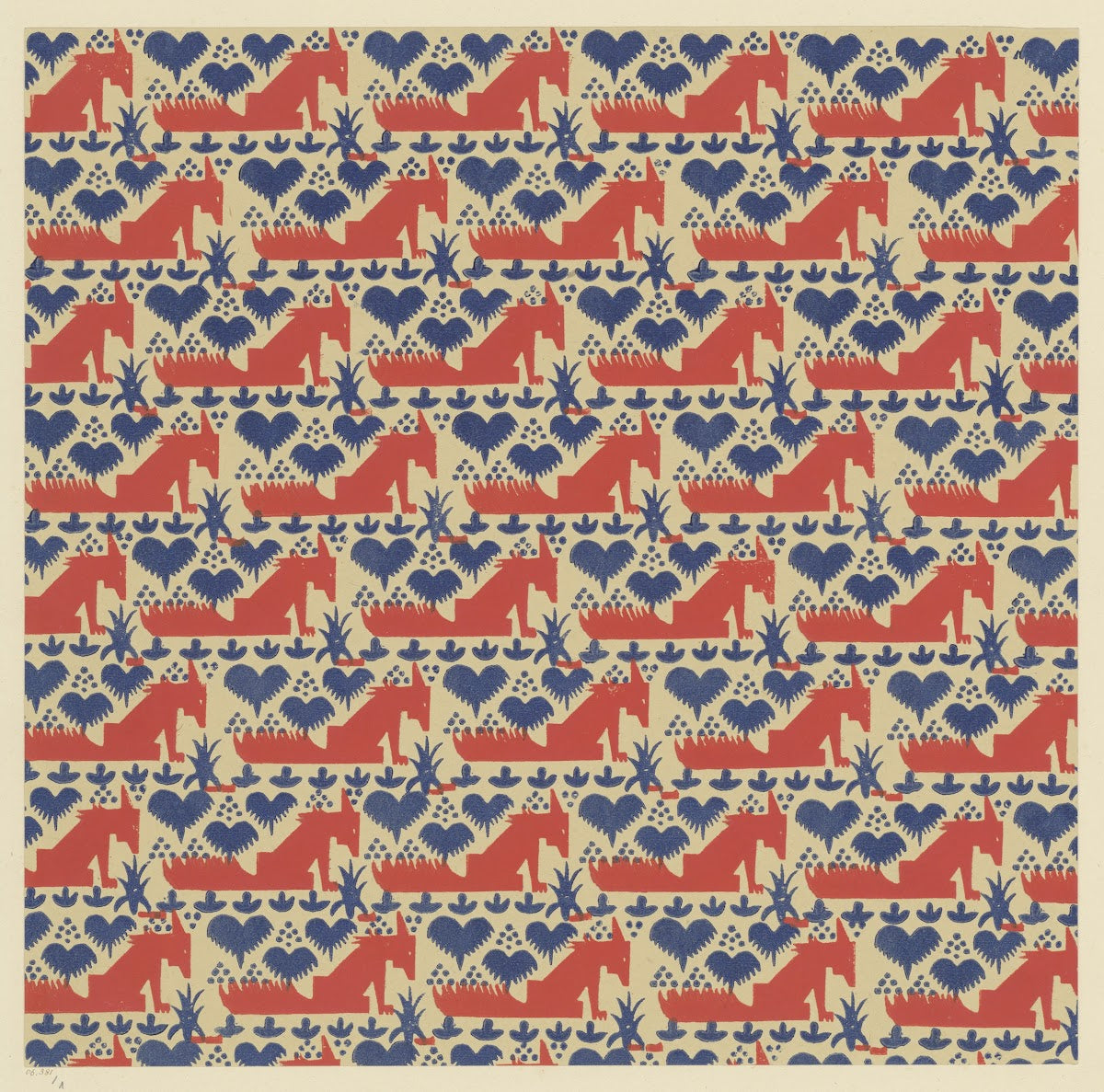 Buntpapier Füchse 1902   1906
