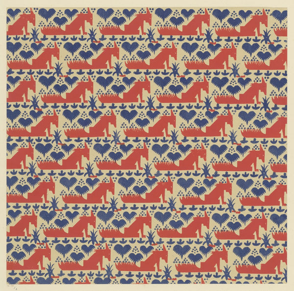 Buntpapier Füchse 1902   1906