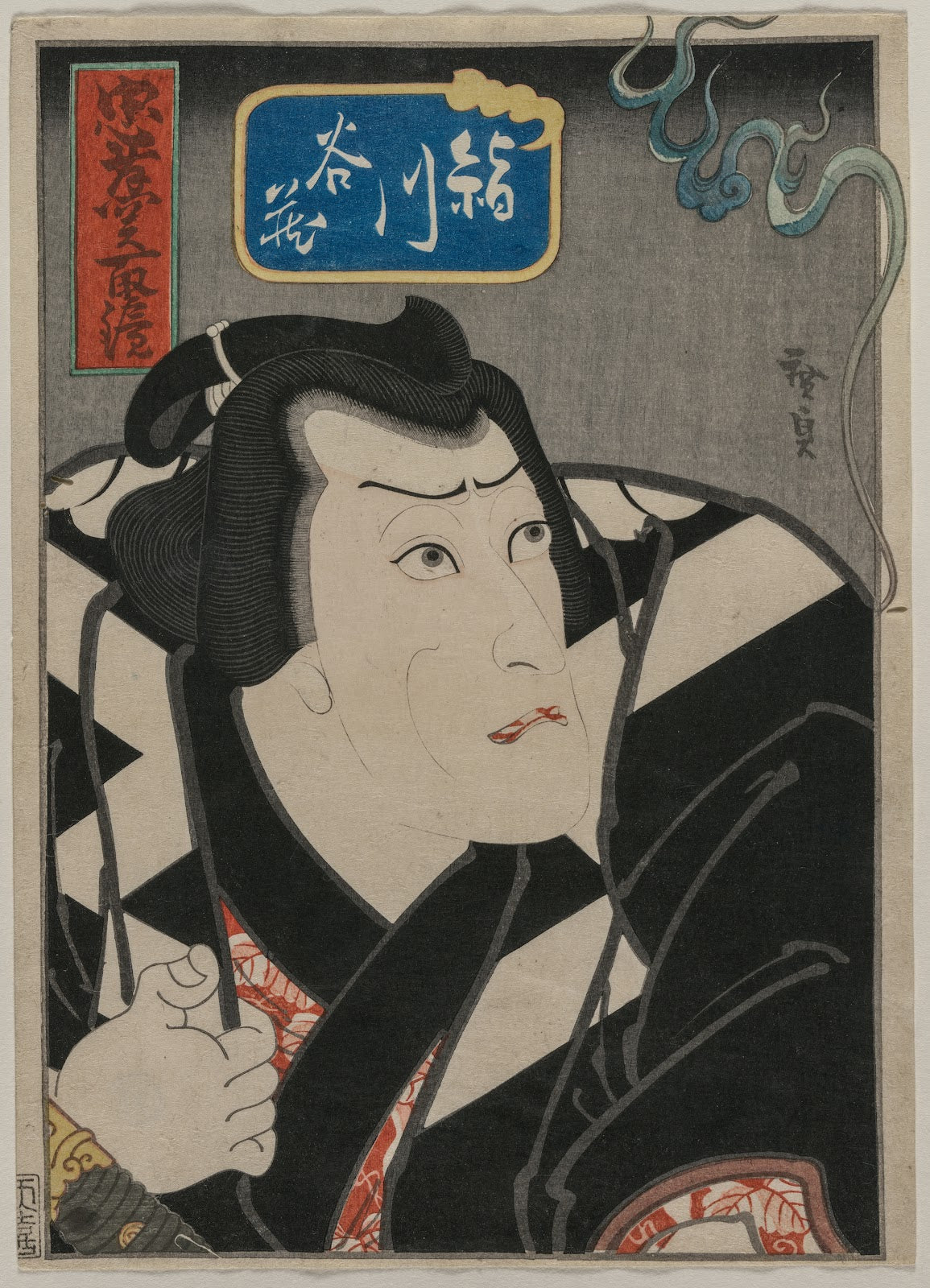 Kinugawa Tanizō in A Mirror of Brave and Loyal Wrestlers Chūkō Sekitori Kagami 1