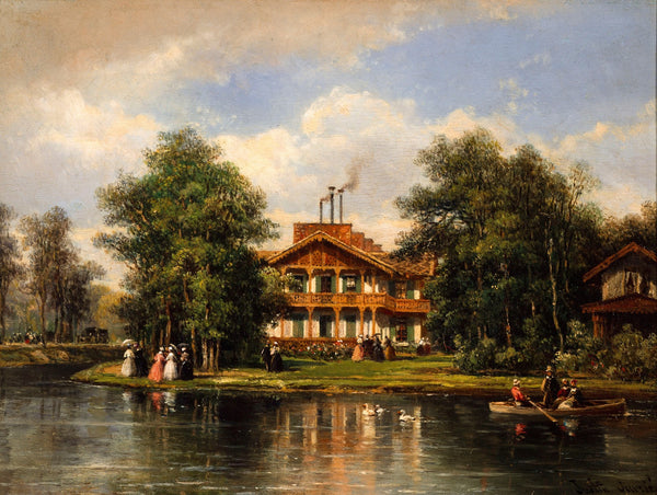 Le Chalet de la Porte Jaune au bois de Vincennes 1860