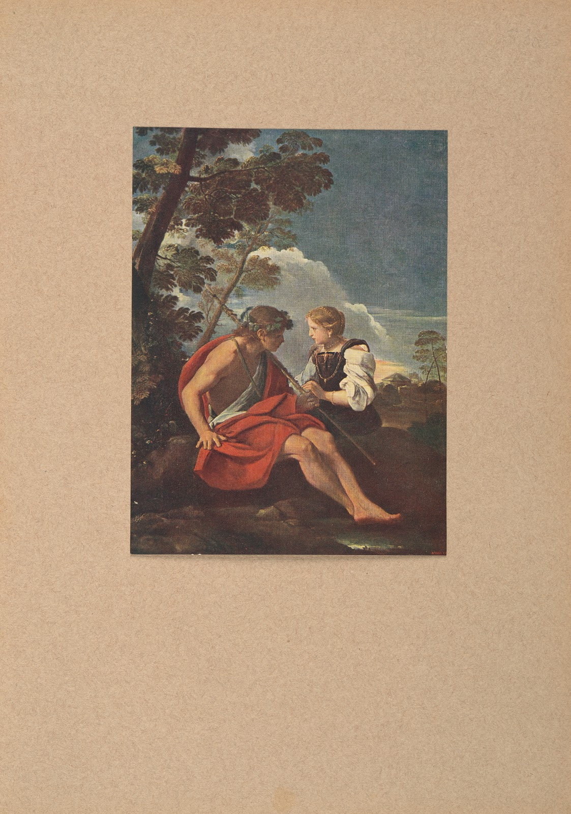 Annibale Carracci Scena pastorale 1910