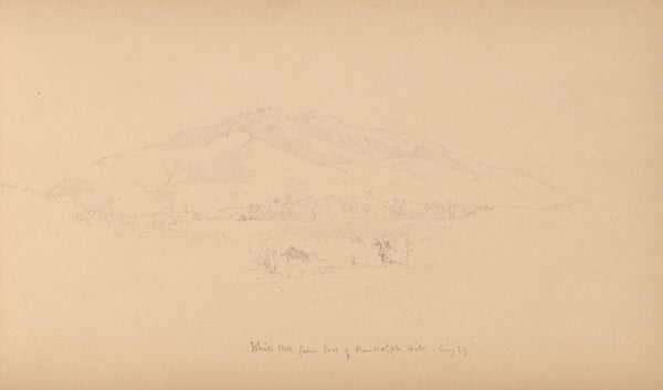 White Mountians from foot of Randolph Hill 1859