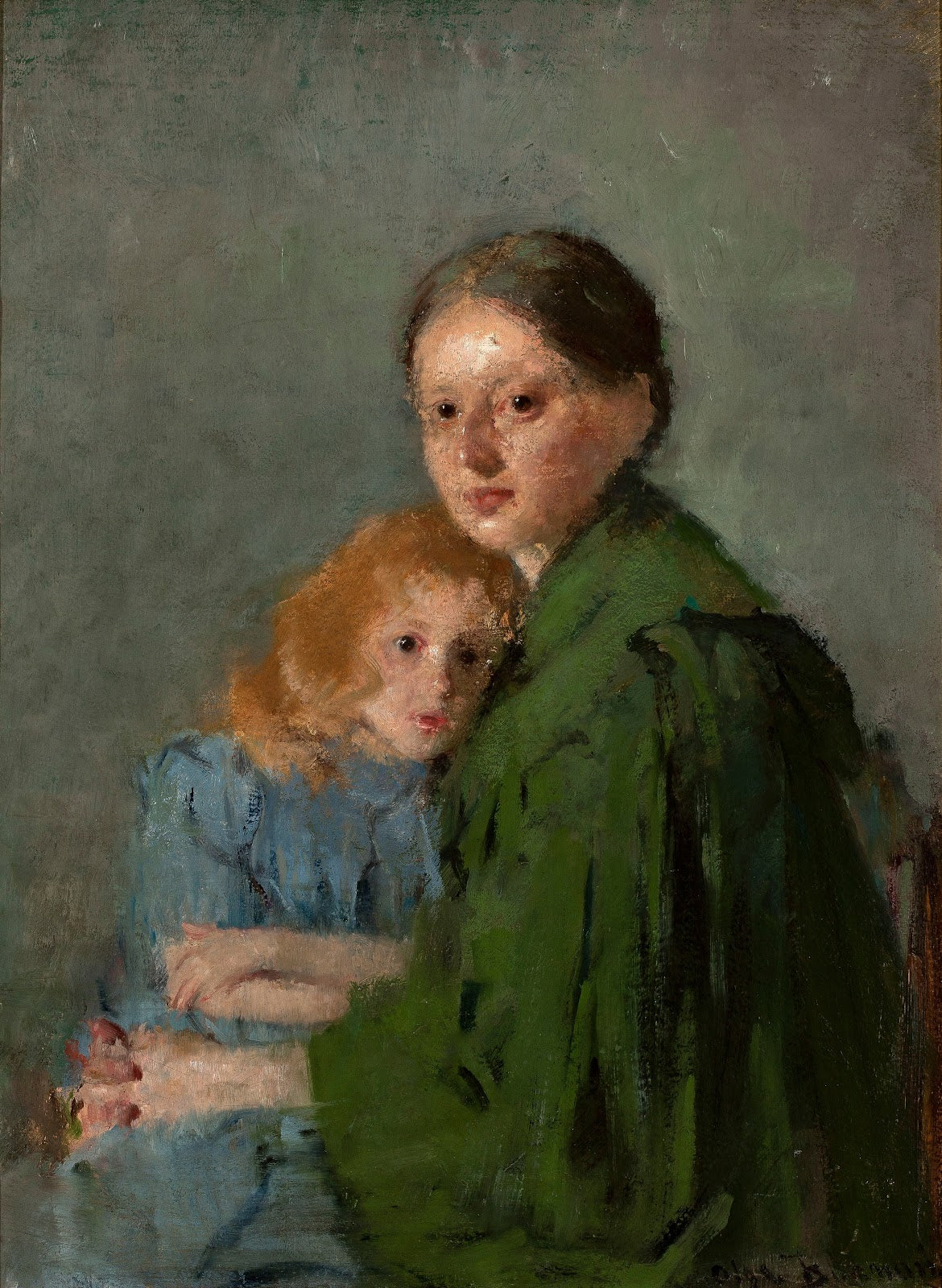Study of a woman with a girl 1893