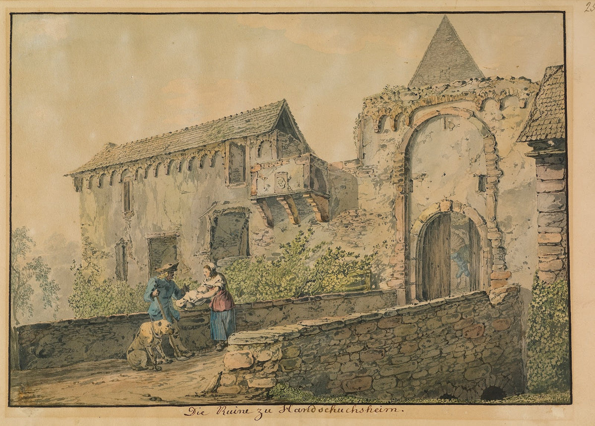 Ruin of the Tiefburg at Handschuhsheim 1813