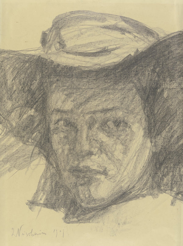 Kopf einer Dame mit Schleier 1909