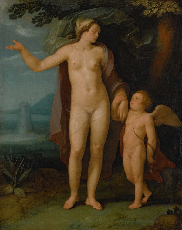 Venus and Cupid in a landscape 1622