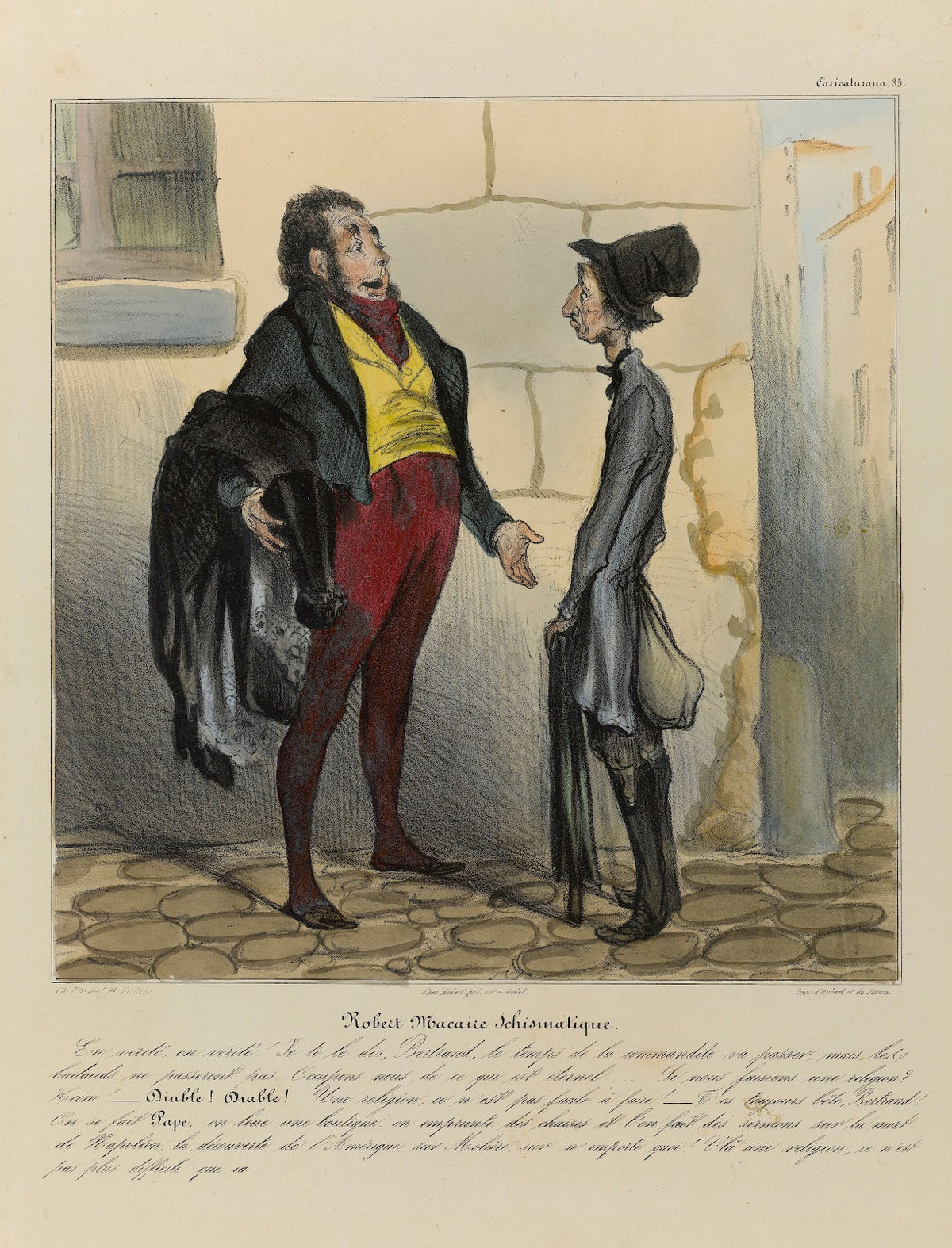 Robert Macaire schismatique 1836 1838
