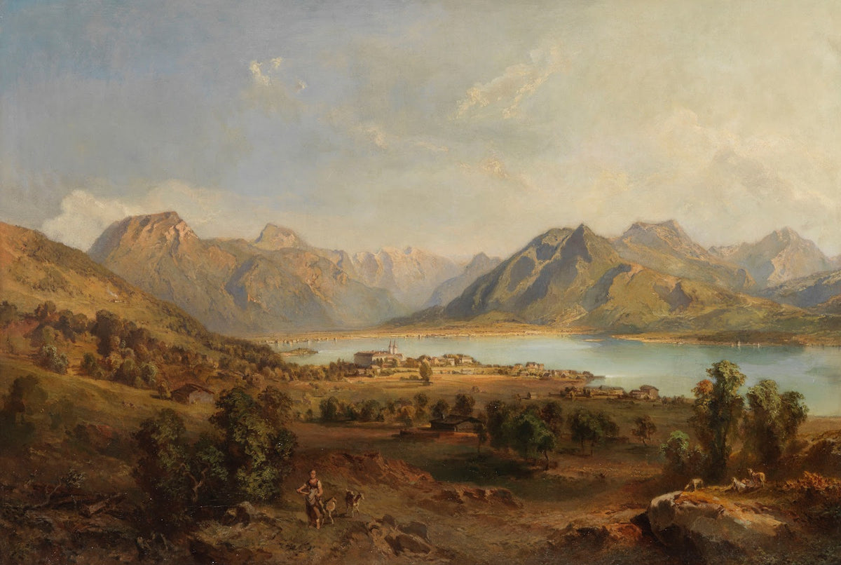 Blick auf den Tegernsee 1850