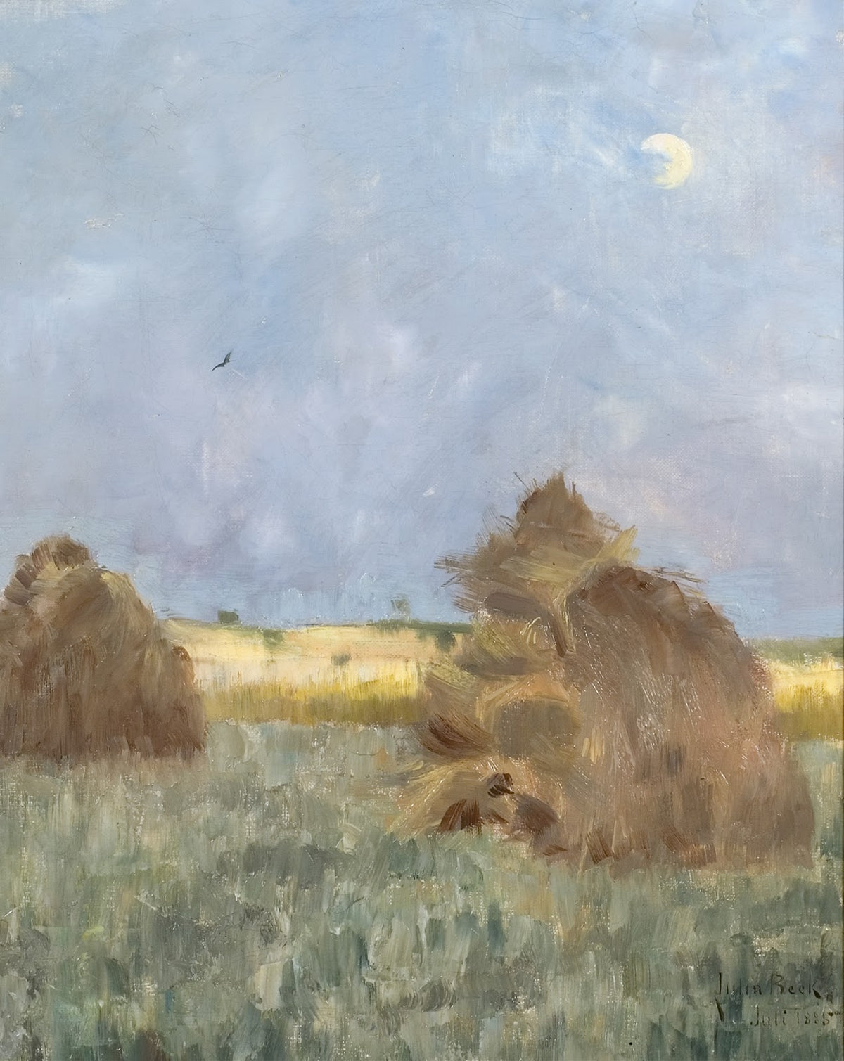 Hay Cocks by Moonlight 1885