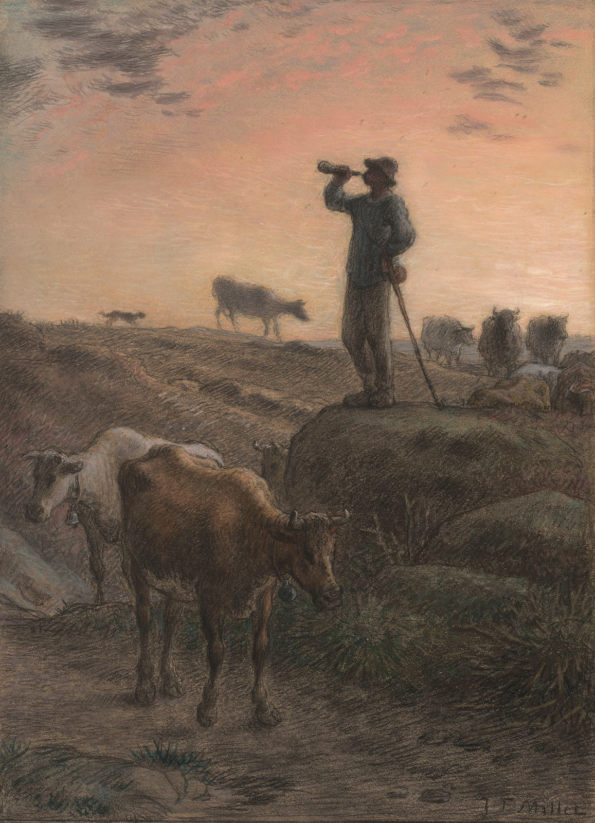 Calling Home the Cows c 1866