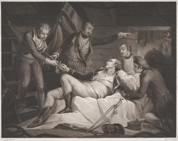 Death of Captain Alexander Hood 1798