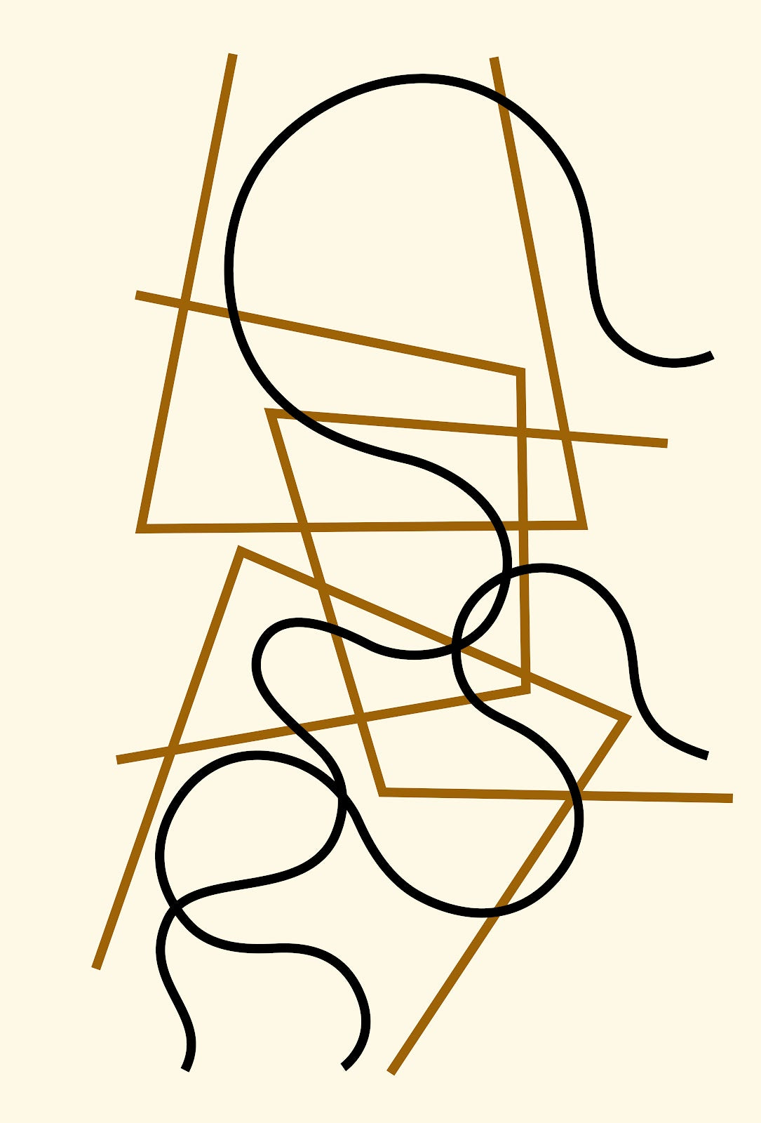 Linien geometrisch und gewellt 2014