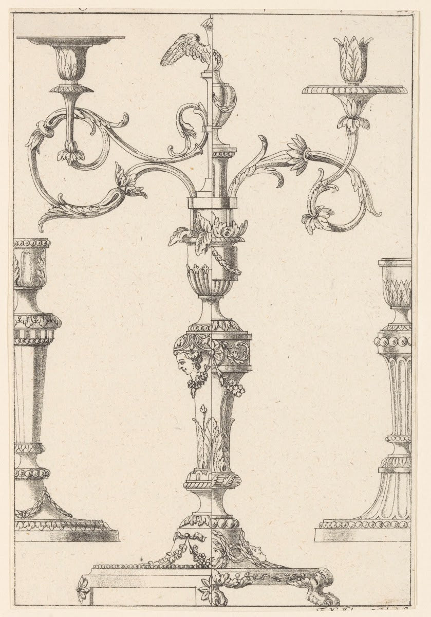 Candlesticks and girandole 1731   1796