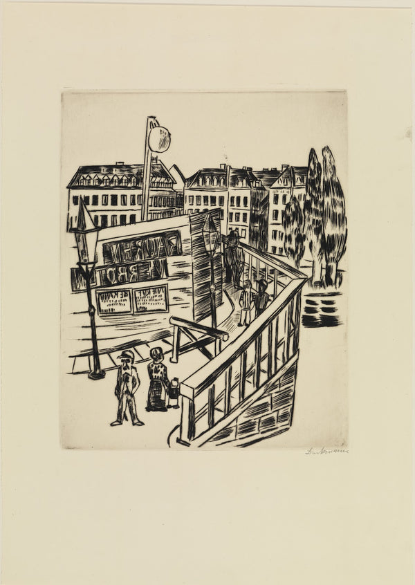 Holzbrücke Vorstadtstraße 1922