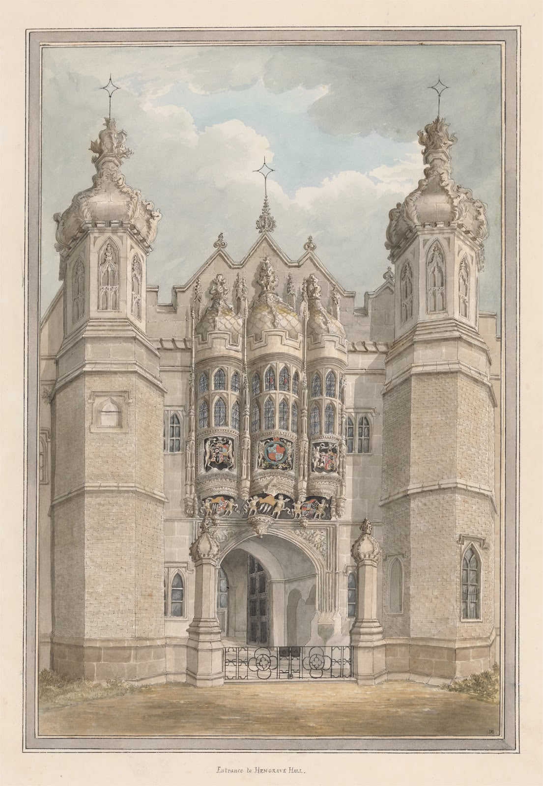 The Entrance to Hengrave Hall 1819