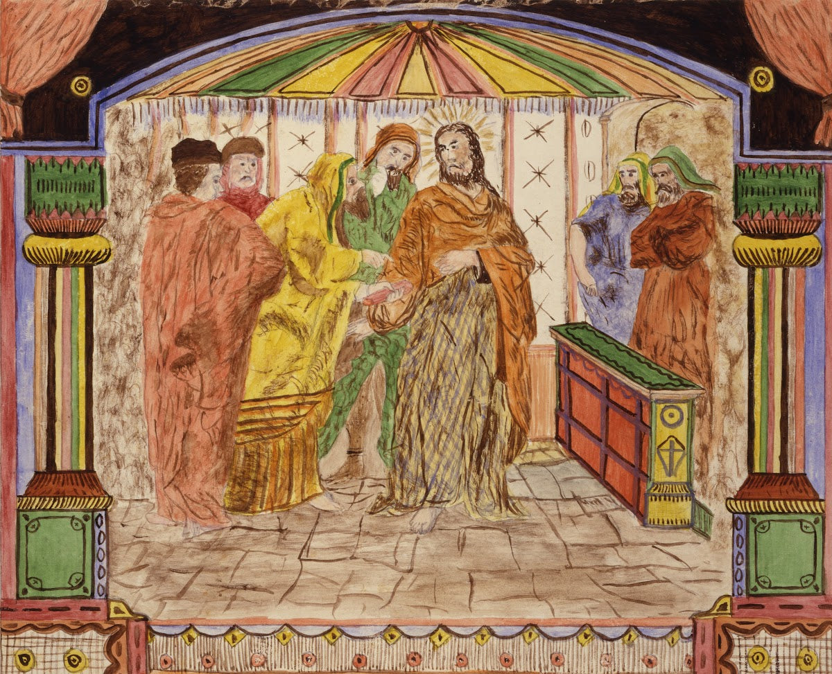 Christ and the Pharisees ca 1880