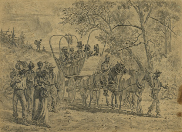 African American refugees coming into the Union lines near Culpeper Court House